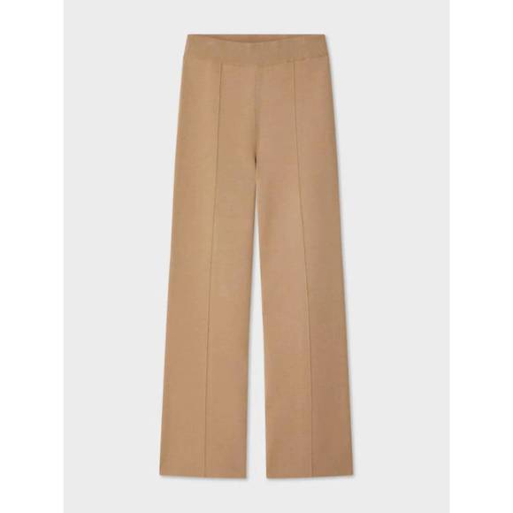 NEW WHITE + WARREN superfine kick flare pants in vintage camel - Picture 2 of 2